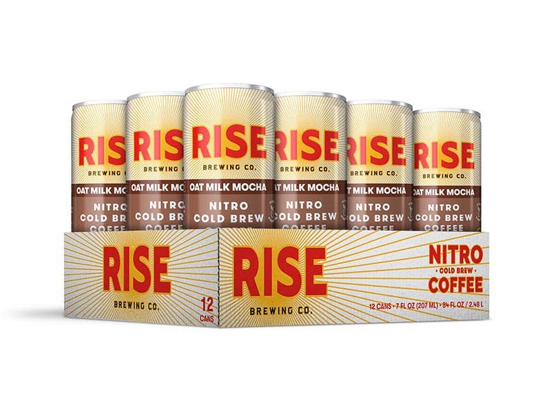 Oat Milk Mocha Nitro Cold Brew Latte - 12 pack