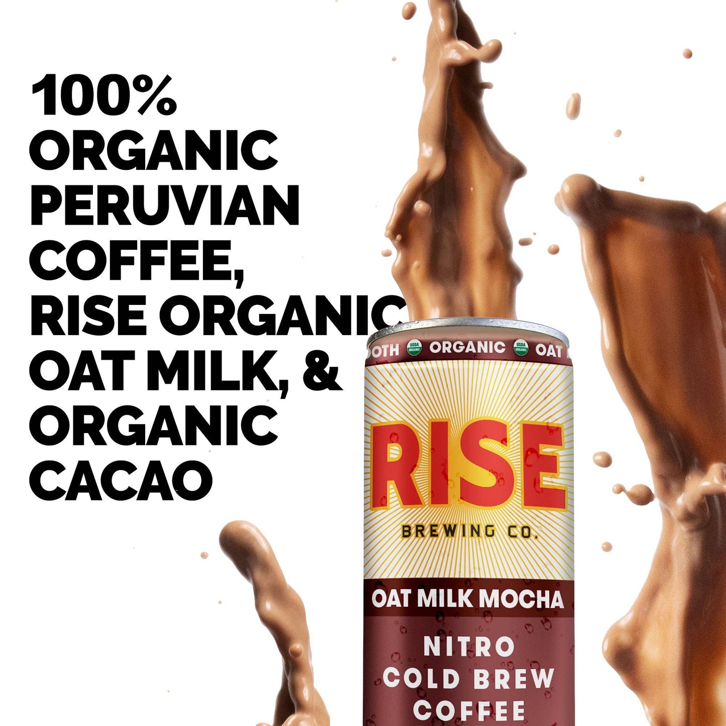 Oat Milk Mocha Nitro Cold Brew Latte - 12 pack