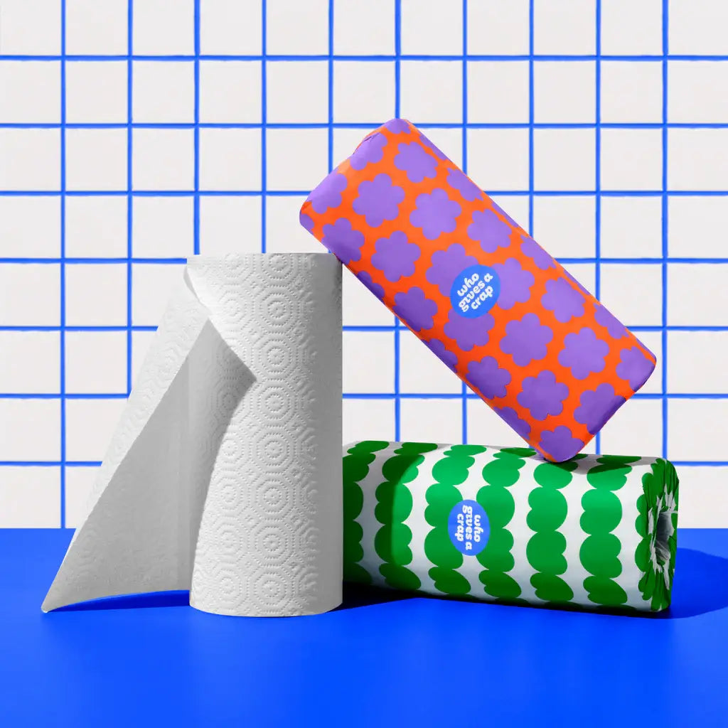 100% Recycled Paper Towels - 6 Rolls