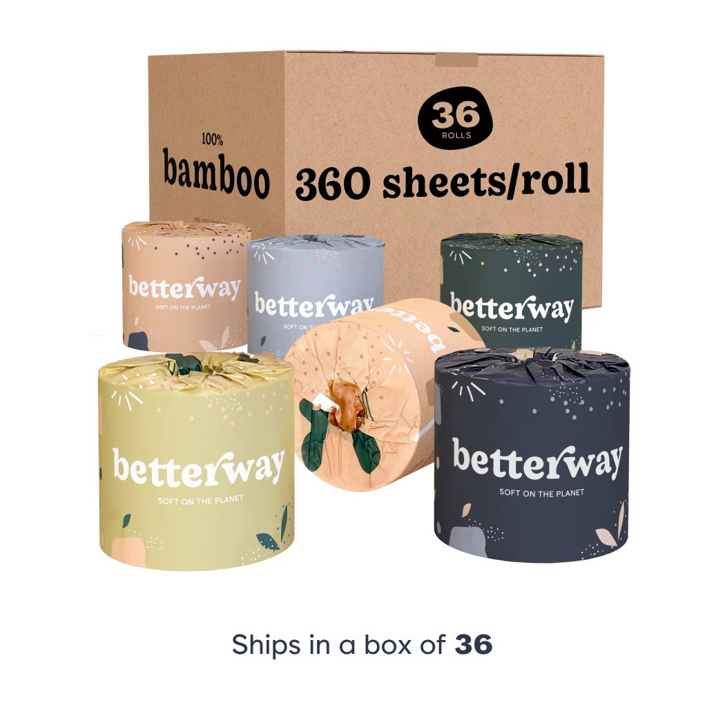 Bamboo Toilet Paper - Single Wrapped Rolls